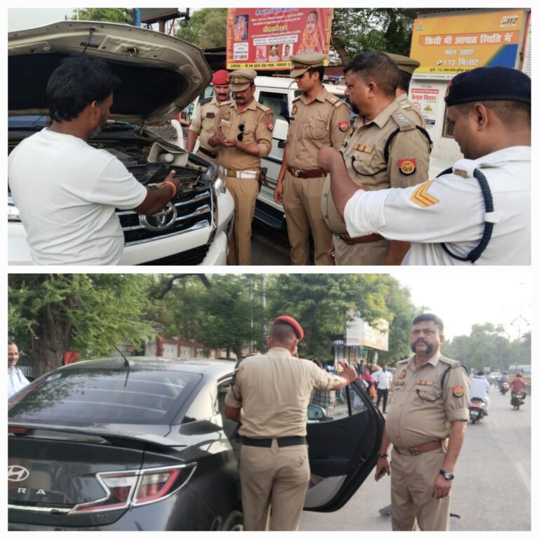 यातायात एवं सडक सुरक्षा के दृष्टिगत बाराबंकी पुलिस ने चलाया सघन चेकिंग अभियान