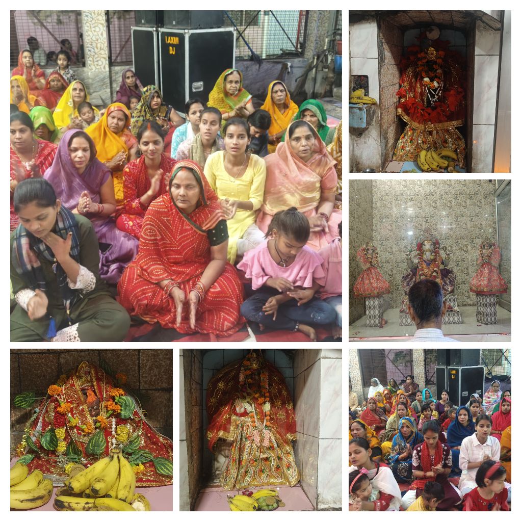 नवरात्रि पर बाराबंकी में उमड़ी आस्था की लहर:गणेशपुर के ललिता मैया मंदिर में आरती के दौरान दिखा अद्भुत दृश्य, श्रद्धालु हुए भाव-विभोर