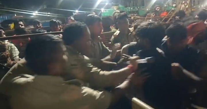कप्तान-डीएम की ब्रीफिंग का नहीं दिखा असर, कांवड़ियों से धक्का-मुक्की का वीडियो वायरल