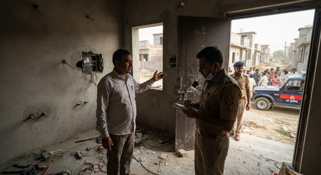 लखनऊ के मोहनलालगंज में चोरों का आतंक, नए मकान के ताले तोड़कर लाखों का सामान पार