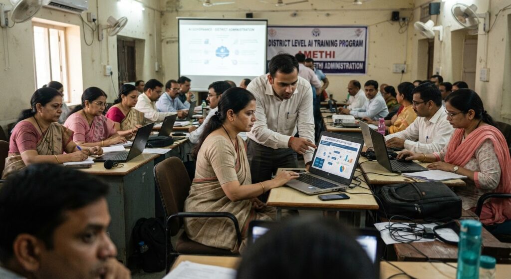 अमेठी प्रशासन की नई पहल: 40 विभागों के अधिकारियों को दिया गया AI टूल्स का प्रशिक्षण
