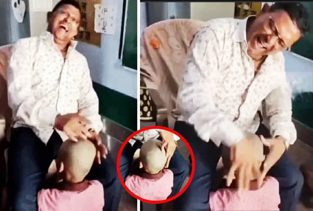 इटावा में छात्र के सिर को तबले की तरह बजाने वाला हेडमास्टर निलंबित, वीडियो हुआ वायरल