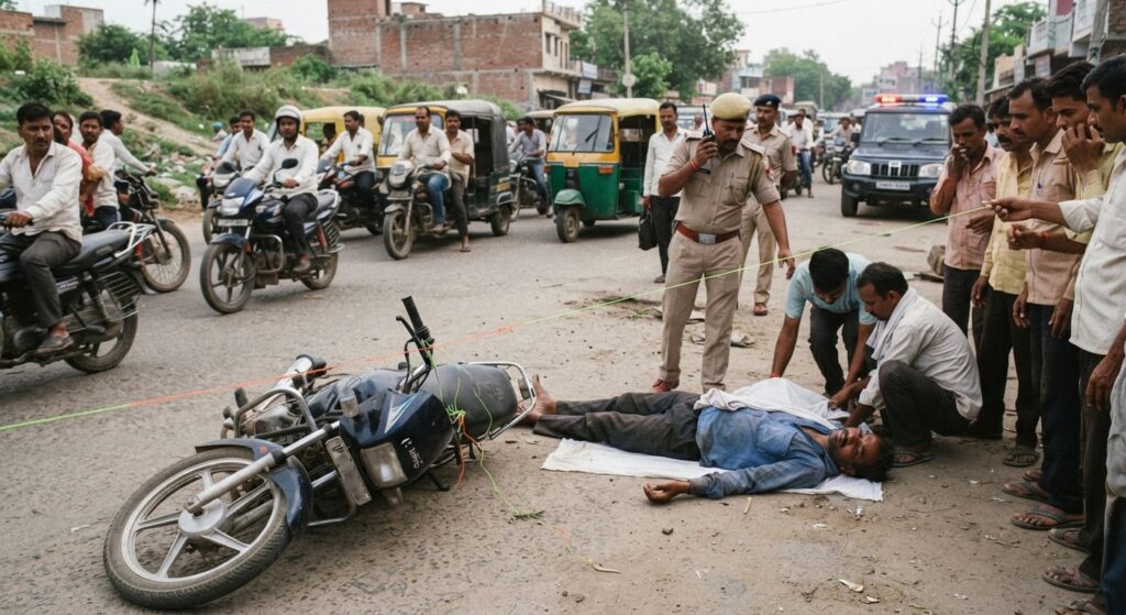 गोरखपुर में प्रतिबंधित चाइनीज मांझे से कटा गला, मोपेड सवार व्यक्ति की मौत