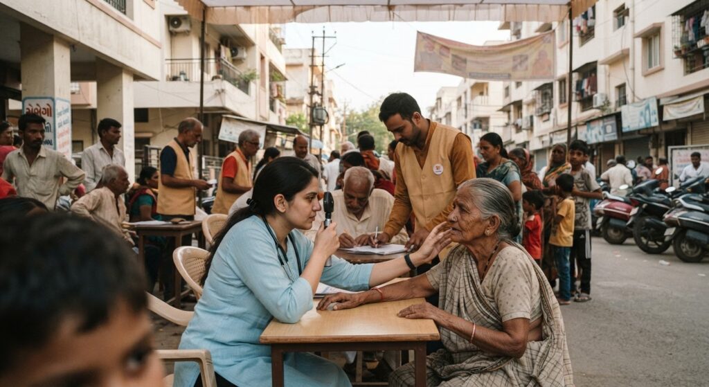 पीएम मोदी के 25 साल के सार्वजनिक सेवा कार्य के उपलक्ष्य में देशभर में सेवा संकल्प अभियान आयोजित